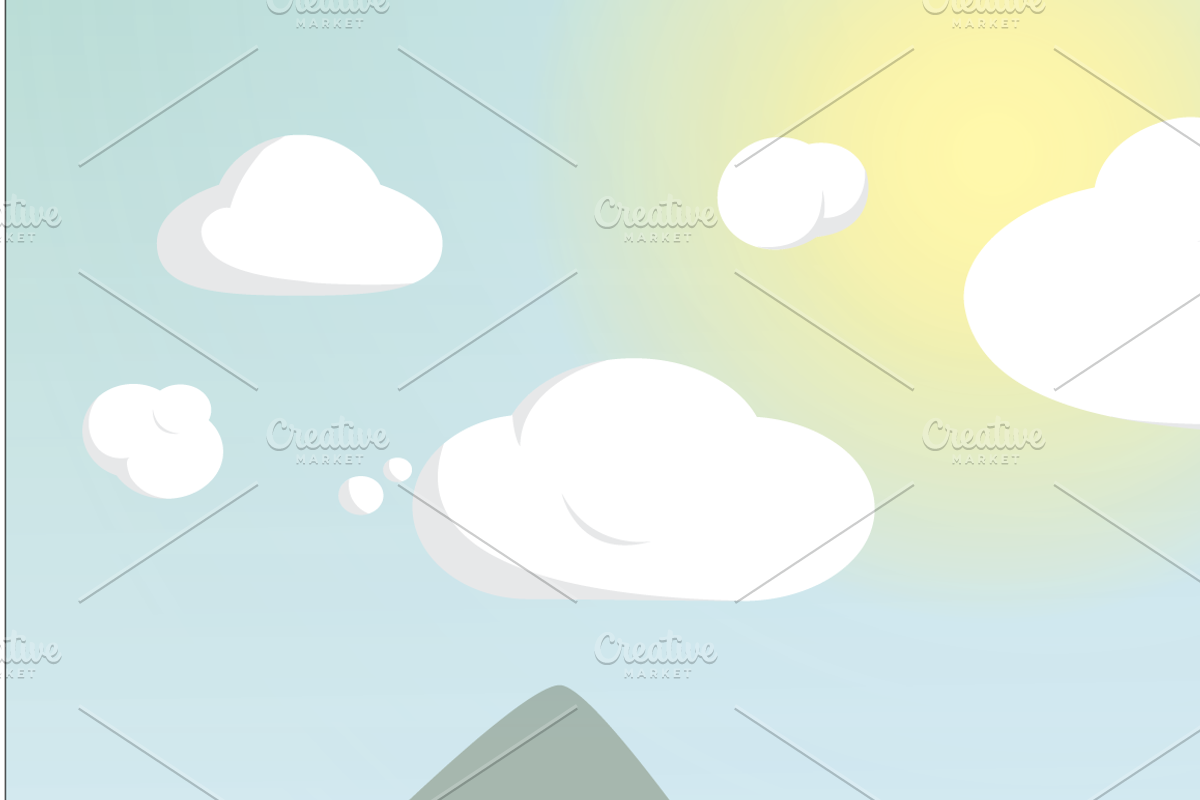 Mountains Vector Illustration, an Object Illustration by kulturrrno (Photo 8 of 8)