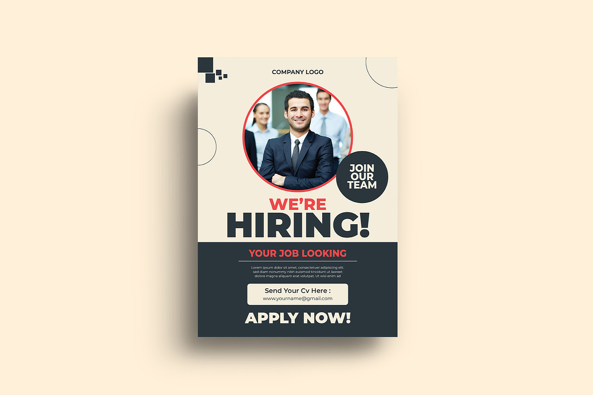 We Are Hiring Flyer Template, a Flyer Template by Sharifull11 (Photo 2 of 3)