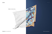 Silk Scarf Floating in Air Mockup, a Mask Mockup by creatsy5 (Thumbnail 3 of 5)