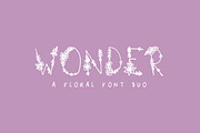 Wonder Floral Font, a Handwritten Font by Salt & Pepper Designs (Thumbnail 1 of 7)