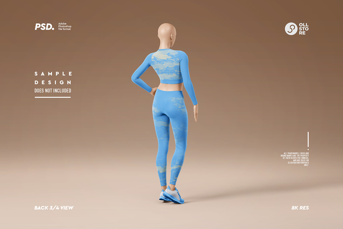 Women's Activewear Mockup Set, a Shirt Mockup by OllStore (Photo 13 of 17)