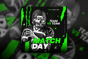Match day social media flyers, a Social Media Template by Tanmoy Topu (Thumbnail 4 of 11)