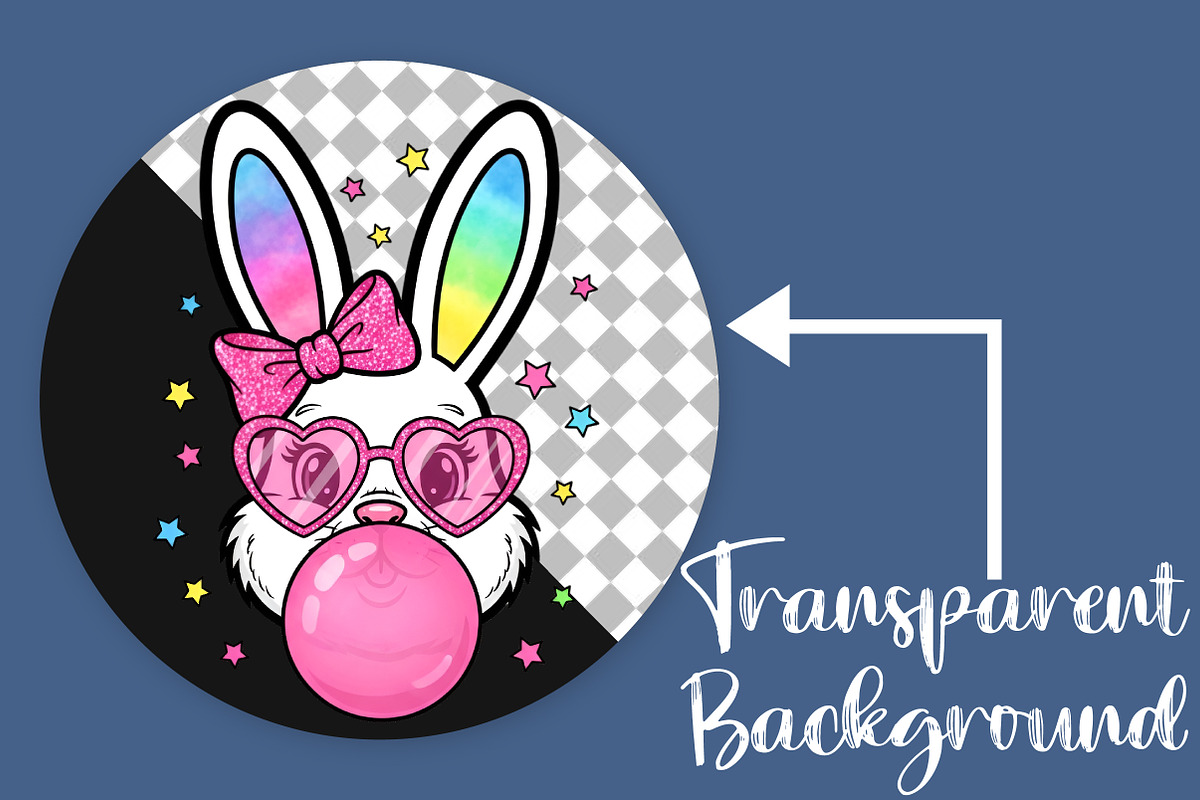 Pink Glitter Easter Bunny Coquette, an Illustration by Canvas Craft (Photo 2 of 6)