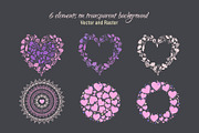 Purple Romance Set, a Pattern Graphic by Zim Varezhkin (Thumbnail 3 of 6)
