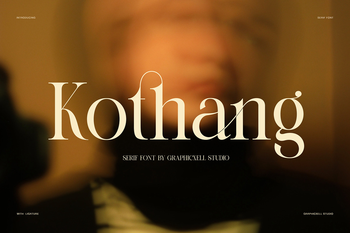 Kothang High Contrast Serif Font, a Serif Font by Graphicxell (Photo 1 of 8)