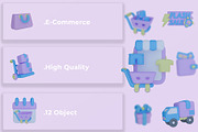 E-commerce 3D Icon Pack, an Object Graphic by Artnivora.Std (Thumbnail 3 of 4)