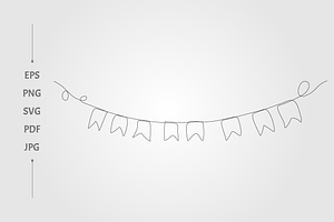 elegant flags for party bunting