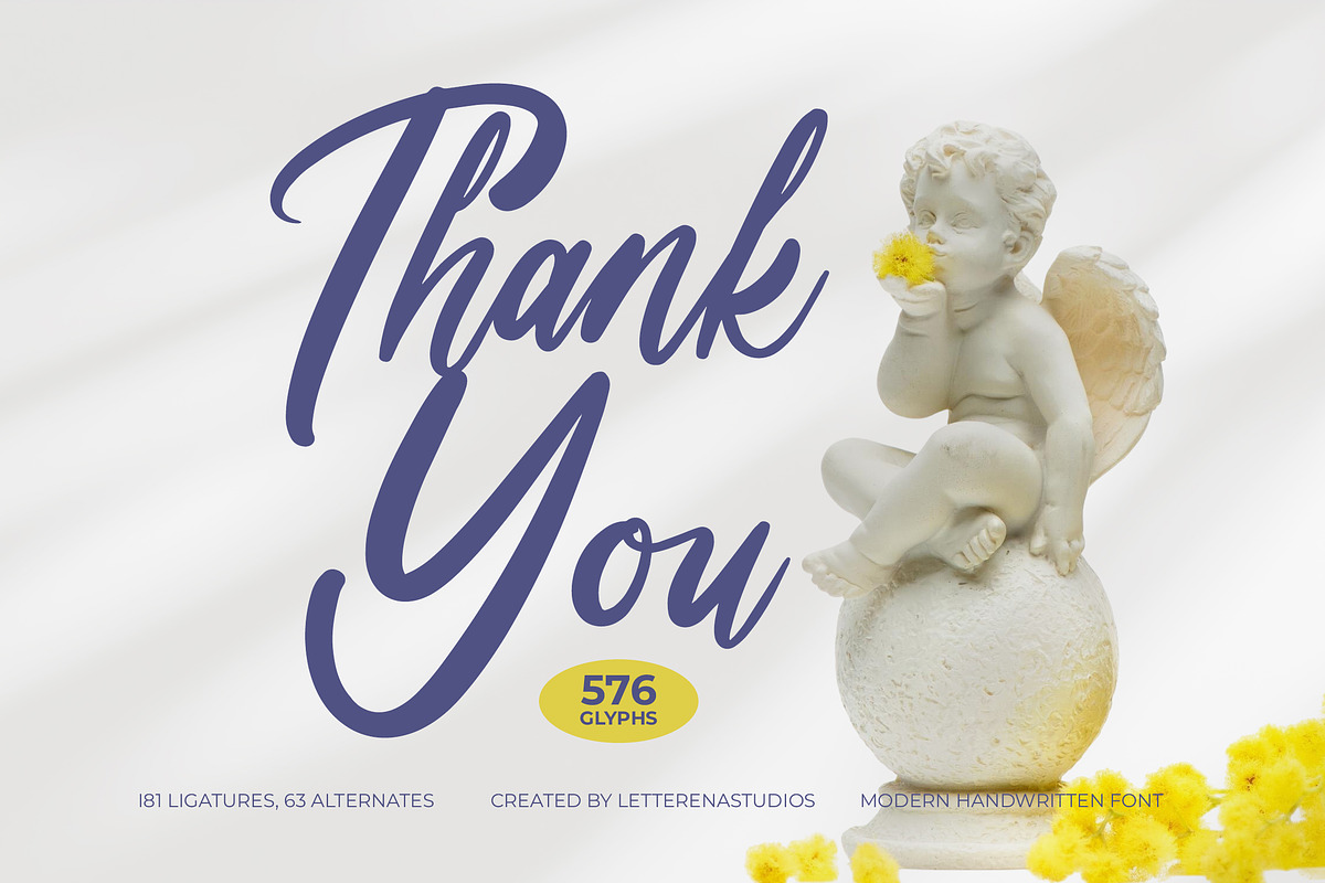 Shinerak Mottage Modern Handwritten, a Script Font by Letterena Studios Script (Photo 15 of 15)