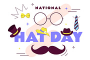 11 National Hat Day Illustration, a Person Illustration by denayunebgt (Thumbnail 4 of 5)