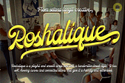 Roshalique - Retro Script, a Script Font by Setara Langit CreativeStd (Thumbnail 1 of 14)