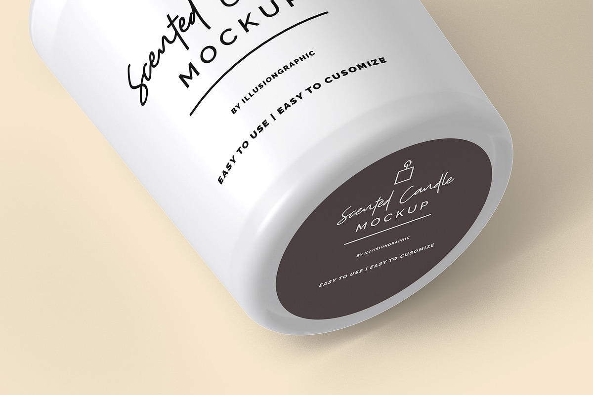 Scented Candle & Box Mockups, a Packaging Mockup by Illusiongraphic (Photo 9 of 15)