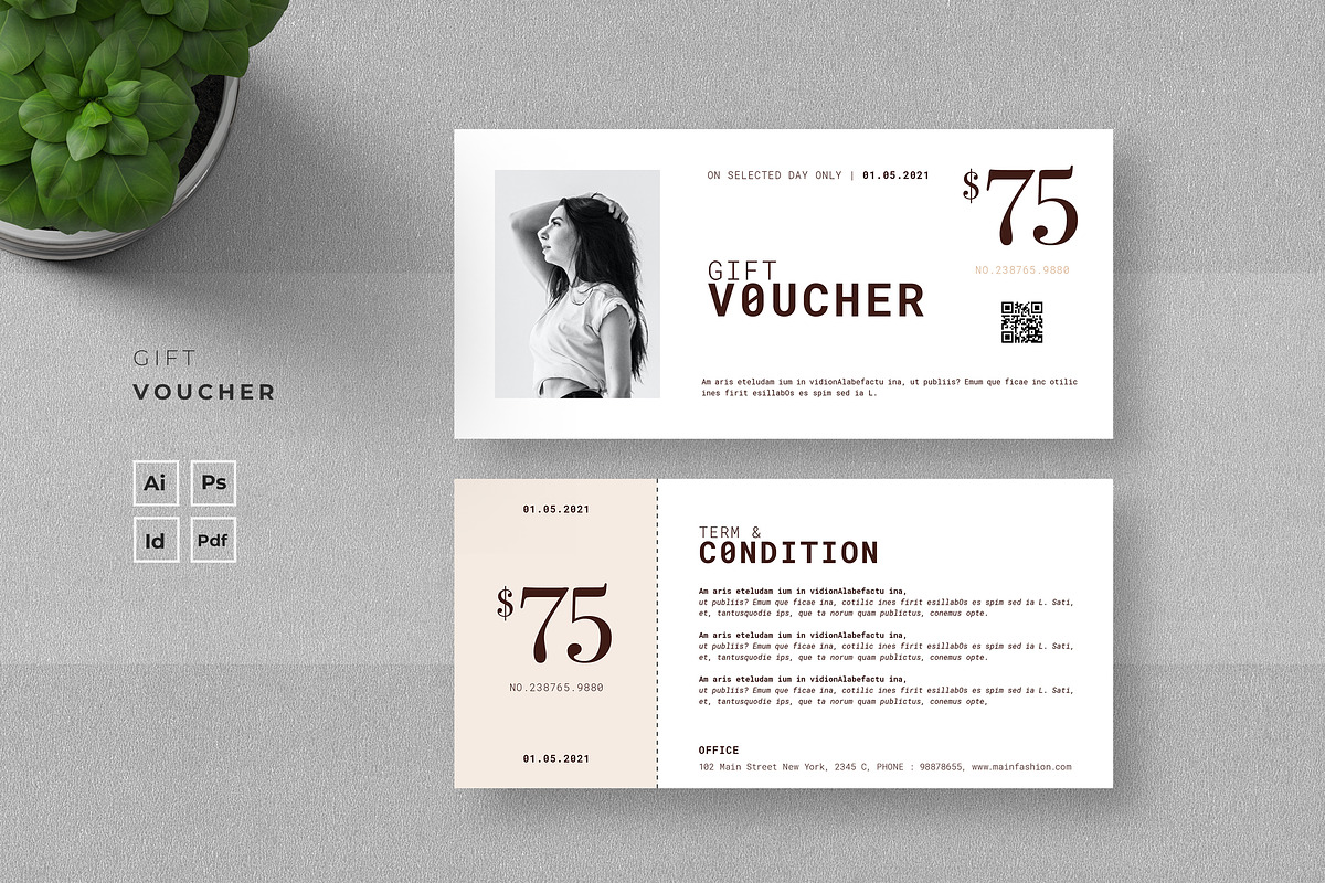Gift Voucher, a Card Template by Ahsanjaya (Photo 1 of 3)