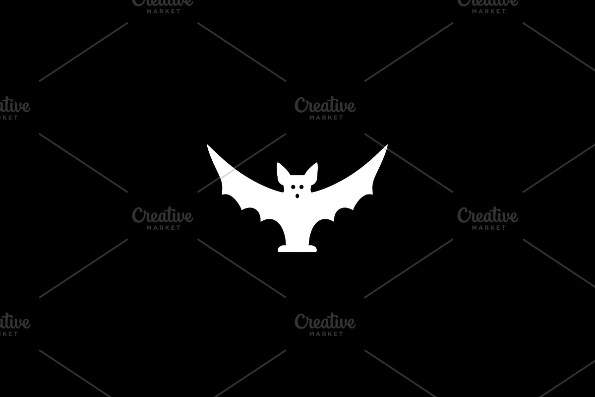 Bat Silhouette Vector, an Animal Illustration by Vectorium Studio (Photo 2 of 4)
