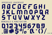 Devotion Ligatures - Futuristic Font, a Sans Serif Font by 177Studio (Thumbnail 7 of 8)