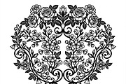 50 Elegant Floral Ornate Silhouette, a Decorative Illustration by Amazin_art (Thumbnail 4 of 30)
