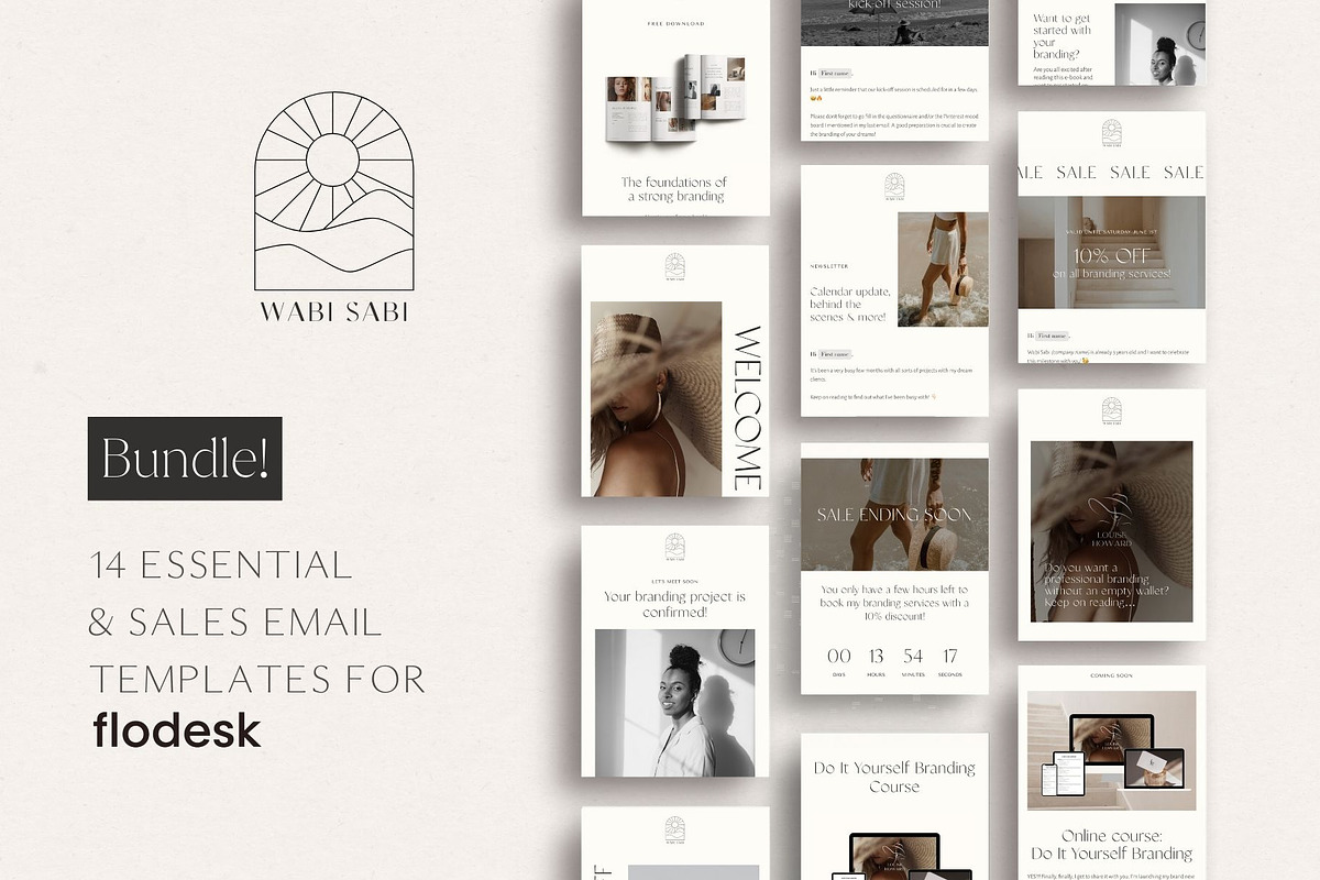Minimal Flodesk Email Templates, an Email Template by Wonderlik Webdesign (Photo 1 of 9)