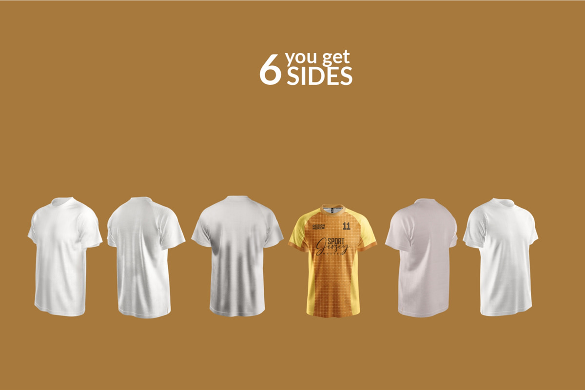 Men's Jersey Raglan, a Shirt Mockup by image touch (Photo 4 of 5)