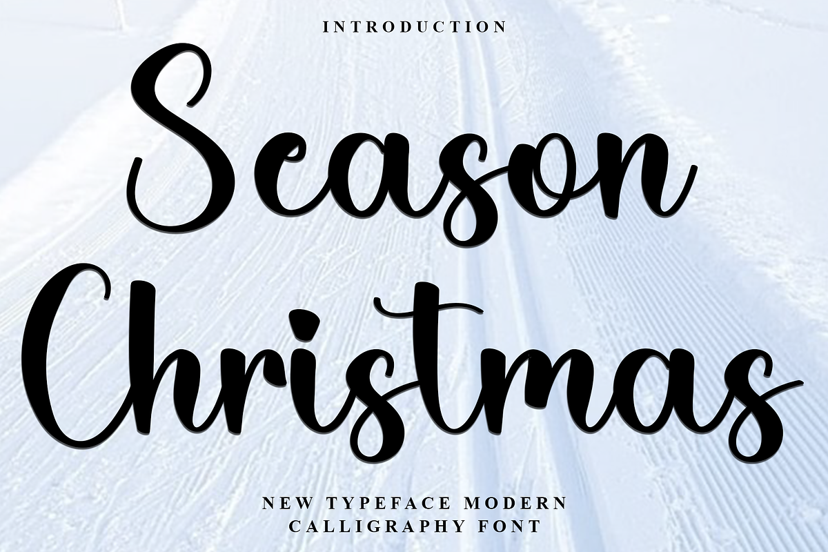 Season Christmas, a Handwritten Font by InermediaSTUDIO (Photo 1 of 8)