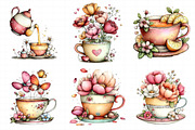 Summer Bridal Tea Party Set Clipart, an Illustration by Daily.Designs (Thumbnail 3 of 6)