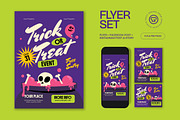 Trick Or Treat Event Flyer, a Flyer Template by graphicook (Thumbnail 1 of 3)
