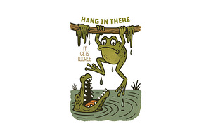 Hang in there it gets worse png, a Graphic by Star Graphic Design
