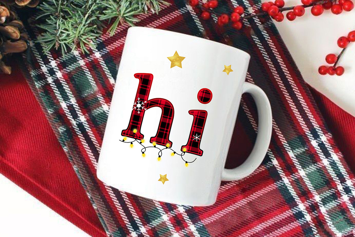 Christmas Plaid Alphabet Clipart, a Decorative Illustration by SvetaArtStore (Photo 2 of 10)