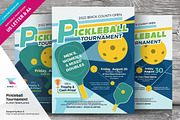 Pickleball Tournament Flyer Template, a Flyer Template by kinzi21 (Thumbnail 1 of 4)