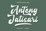 Anteng Jatisari - Script Font, a Handwritten Font by GFRcreative (Thumbnail 1 of 9)