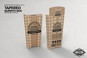 Tapered Burrito Box Packaging Mockup, a Packaging Mockup by INCDesign (Thumbnail 3 of 7)