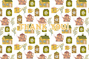 Summer hygge clipart &digital papers, a Seasonal Illustration by Yelloo Fish (Thumbnail 10 of 10)