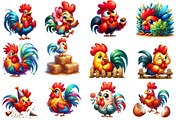 Funny Rooster Clipart, an Animal Illustration by Designworld (Thumbnail 2 of 5)