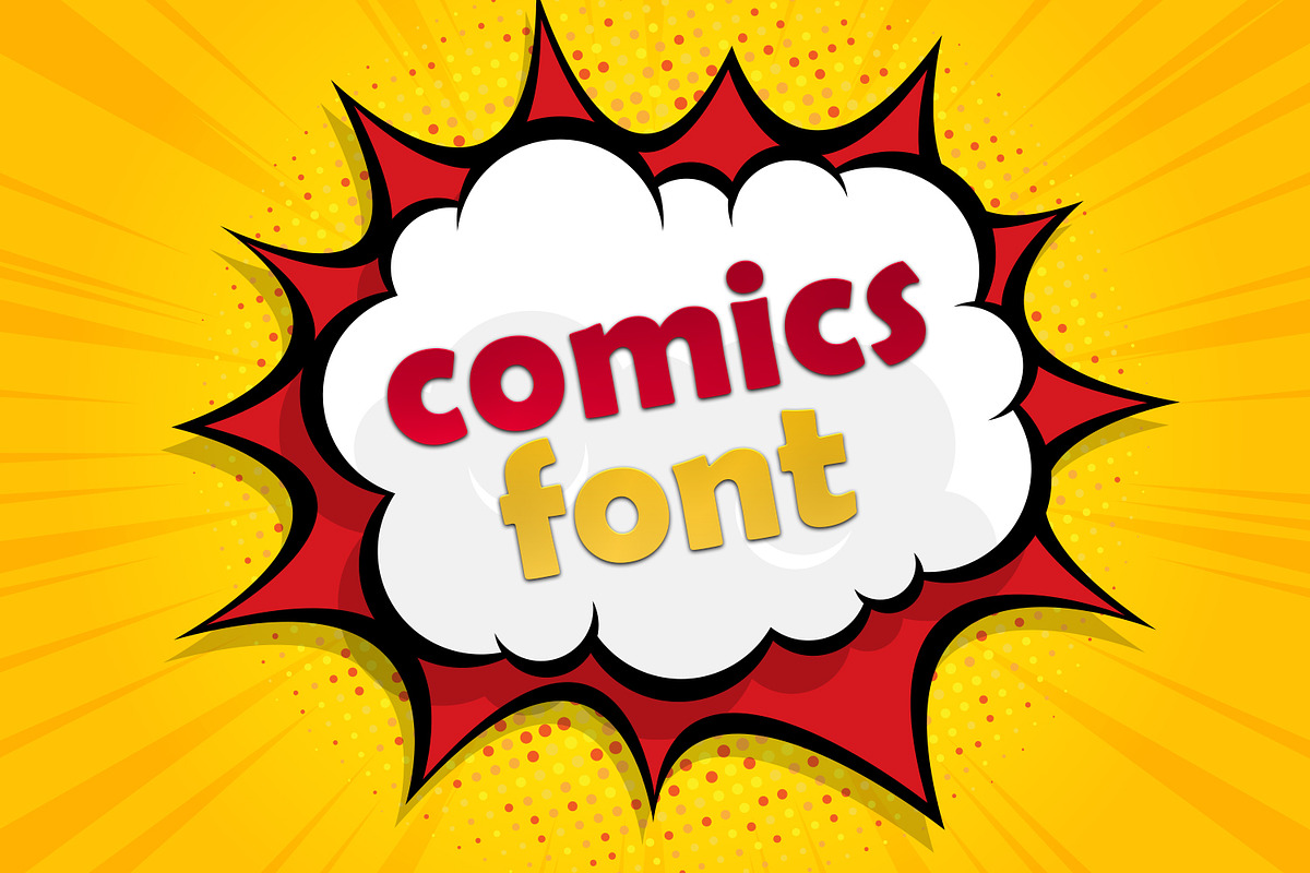 Comics Font, a Sans Serif Font by OWPictures (Photo 1 of 5)