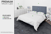 Bedding Mockups - Duvet Sheet Shams, a Product Mockup by mock-ups (Thumbnail 3 of 22)