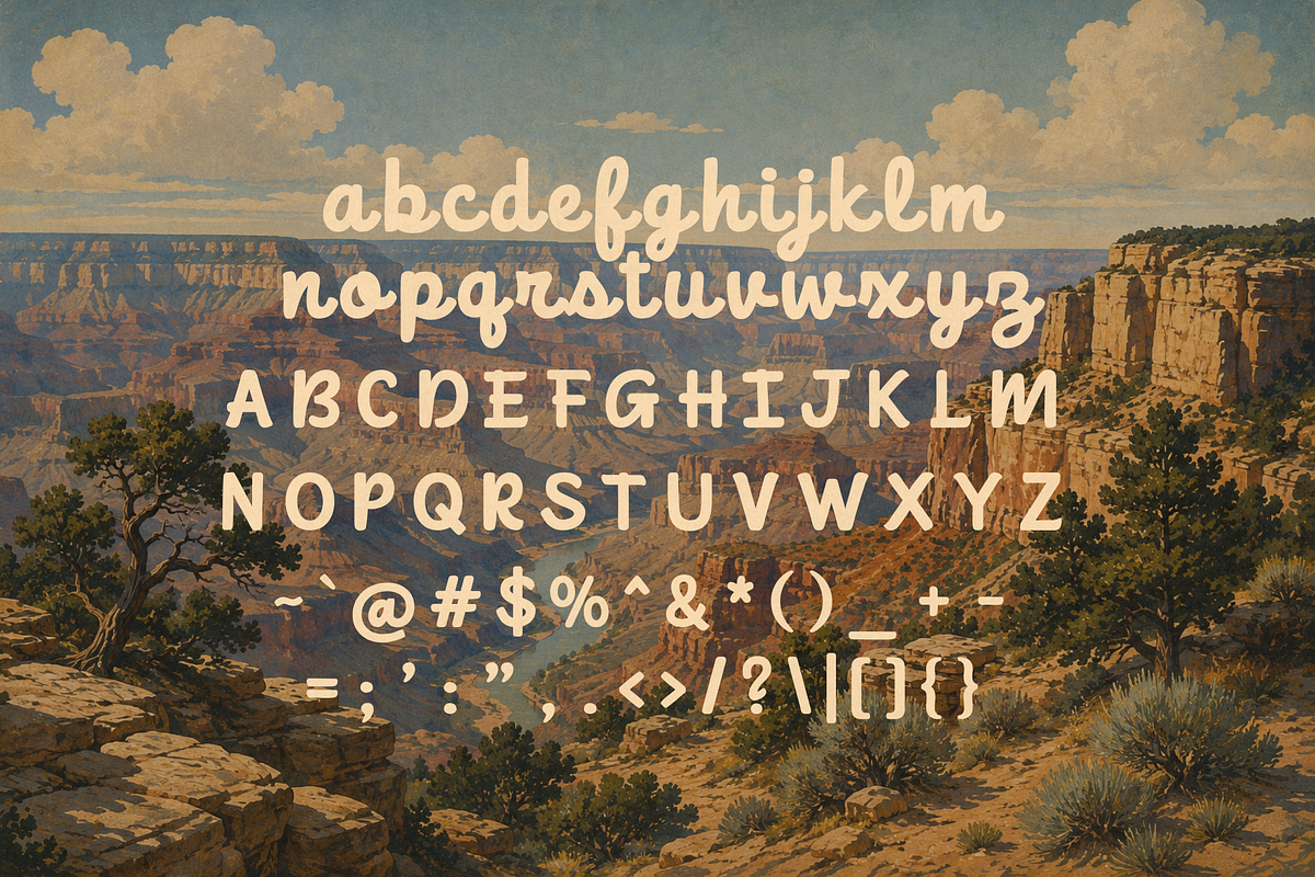 Cedar Valley - National Park Font, a Script Font by HipFonts (Photo 2 of 10)