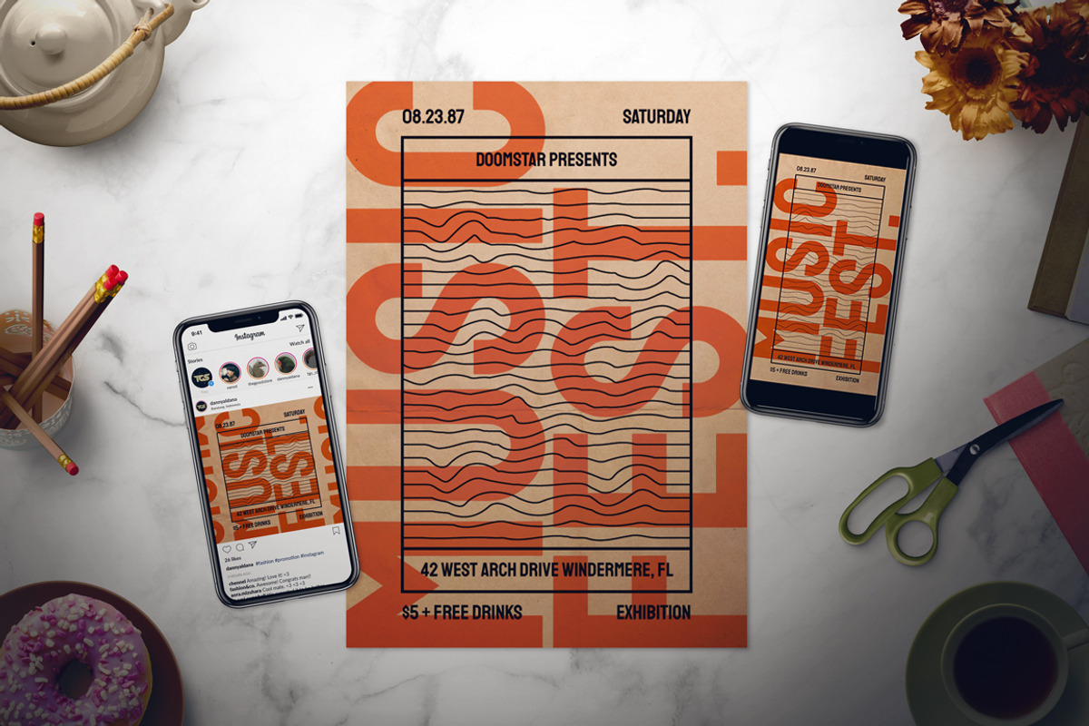 Indie Music Flyer Set, a Flyer Template by The Good Store (Photo 1 of 2)