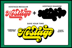 Hostage -Retro Font New Update