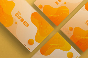 Orange Abstract Static Overlay