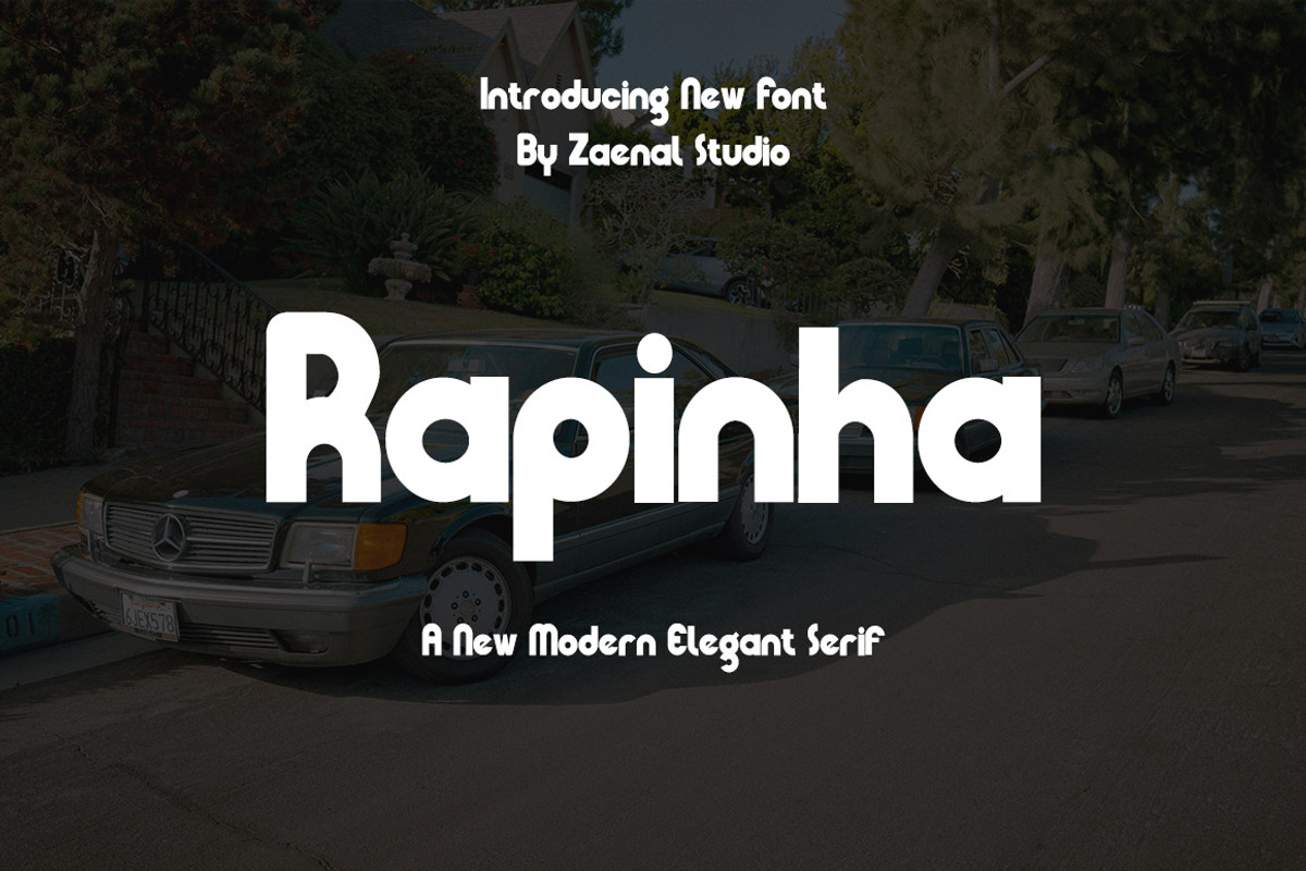 Rapinha, a Serif Font by Zaenal Studio (Photo 1 of 9)