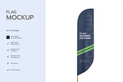 Feather Flag Banner Mockup, a Product Mockup by graphypix (Thumbnail 2 of 4)