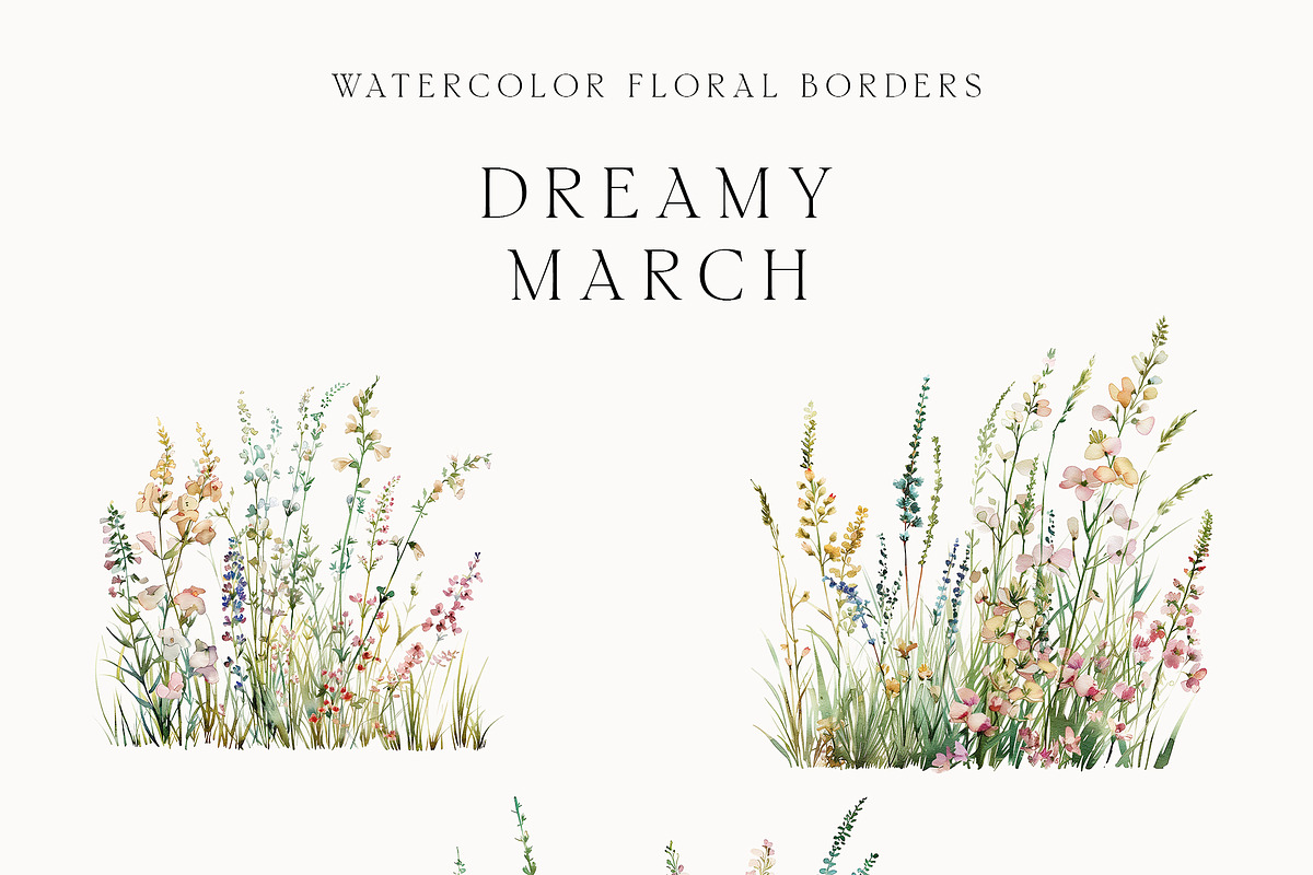 Waterolor Floral Borders Bundle, a Decorative Illustration by Lana Elanor (Photo 92 of 97)