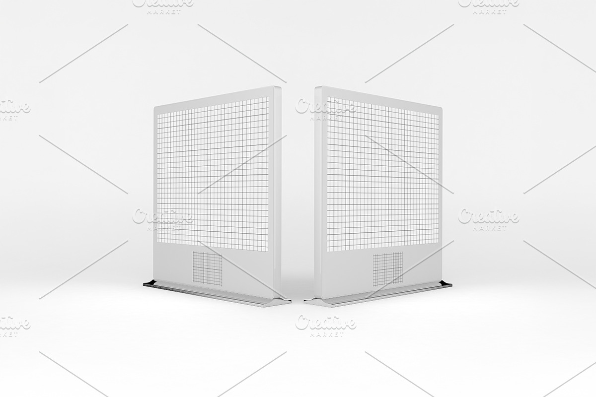 Square Digital Signage Mockup, an Advertising Mockup by Qaleb Studio (Photo 1 of 2)