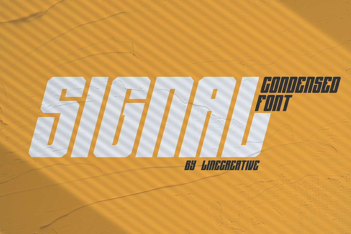 AJ Signal, a Font by Linecreative (Photo 1 of 6)