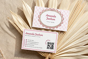 Vintage Pink Business Card Canva, a Business Card Template by Arslan (Thumbnail 3 of 6)