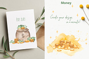 Money watercolor collection, a Finance Illustration by Marina Ermakova (Thumbnail 5 of 11)