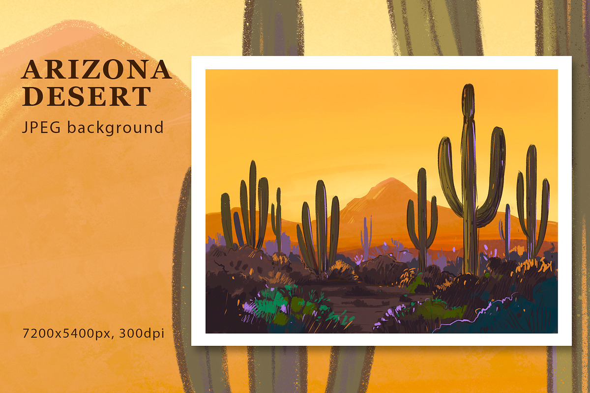 Arizona desert. Color sketches, an Illustration by Aksol (Photo 3 of 5)