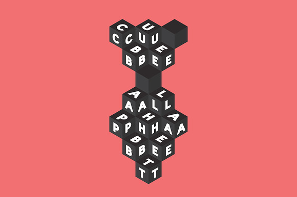 Vector Alphabet. Cube