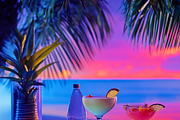 Tropicana Neon Beach Party, a Background Graphic by Printable Treasure (Thumbnail 5 of 6)