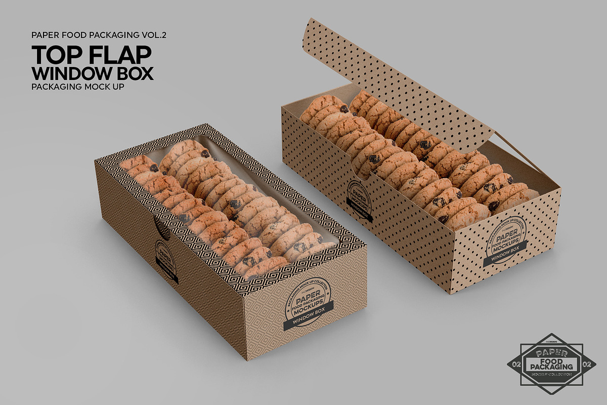 Top Flap Window Box Packaging Mockup, a Cups & Container Mockup by INCDesign (Photo 4 of 7)