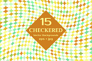 CHECKERED Vector Backgrounds, a Texture Graphic by ekaart (Thumbnail 4 of 7)