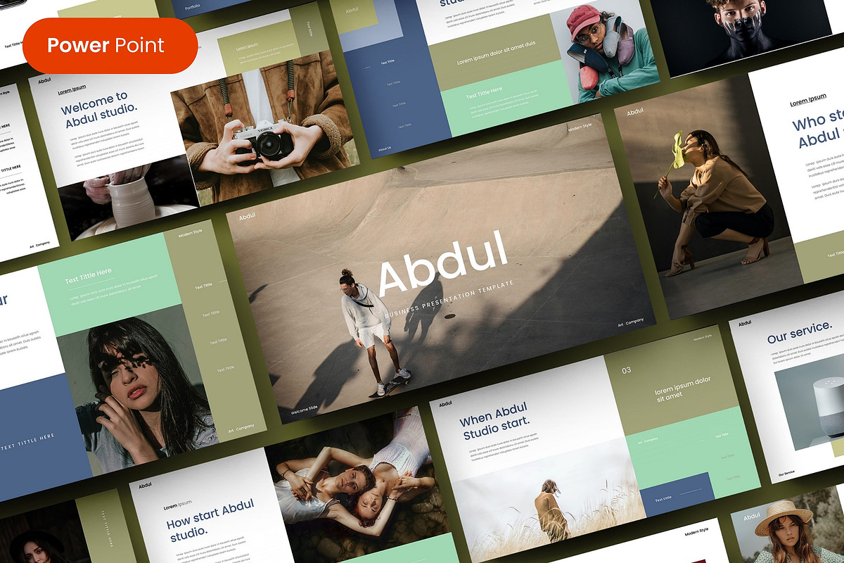 Abdul - Business PowerPoint Template, a Presentation Template by Dens Creative Studio (Photo 1 of 6)